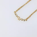 Christian Dior Necklace Metal Gold Tone Auth ka6712-3