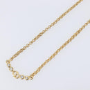 Christian Dior Necklace Metal Gold Tone Auth ka6712-4