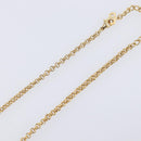Christian Dior Necklace Metal Gold Tone Auth ka6712-6