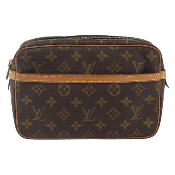 LOUIS VUITTON Monogram Compiegne 23 Clutch Bag M51847 LV Auth ka672