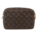 LOUIS VUITTON Monogram Compiegne 23 Clutch Bag M51847 LV Auth ka672-2