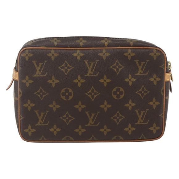LOUIS VUITTON Monogram Compiegne 23 Clutch Bag M51847 LV Auth ka672
