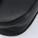 Christian Dior Shoulder Bag Leather Black Gold Tone Auth ka6720-11