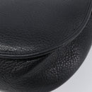 Christian Dior Shoulder Bag Leather Black Gold Tone Auth ka6720-12
