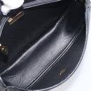 Christian Dior Shoulder Bag Leather Black Gold Tone Auth ka6720-19