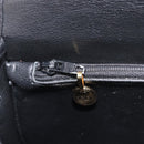Christian Dior Shoulder Bag Leather Black Gold Tone Auth ka6720-22