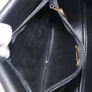 Christian Dior Shoulder Bag Leather Black Gold Tone Auth ka6720-23