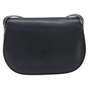Christian Dior Shoulder Bag Leather Black Gold Tone Auth ka6720-3