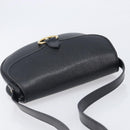 Christian Dior Shoulder Bag Leather Black Gold Tone Auth ka6720-6