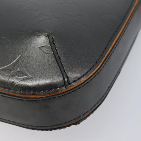 LOUIS VUITTON Monogram Mat Fowler Hand Bag Gray M55142 LV Auth ka6721