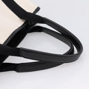 Balenciaga Navy Cabas S Tote Bag Canvas White Black 339933 Auth ka6724A-7