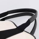 Balenciaga Navy Cabas S Tote Bag Canvas White Black 339933 Auth ka6724A-8