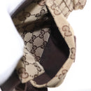 GUCCI GG Canvas Waist Bag Beige Silver 28566 Auth ka673-21