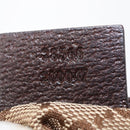 GUCCI GG Canvas Waist Bag Beige Silver 28566 Auth ka673-22