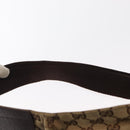 GUCCI GG Canvas Waist Bag Beige Silver 28566 Auth ka673-8