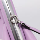 FENDI First Small Bag Shoulder Bag Leather Purple Silver 8BP129 Auth ka6730M-19