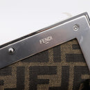 FENDI First Small Bag Shoulder Bag Leather Purple Silver 8BP129 Auth ka6730M-17
