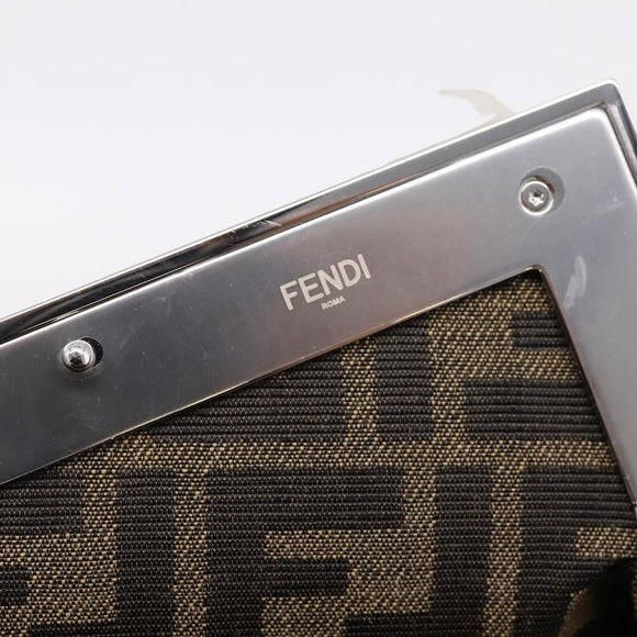 FENDI First Small Bag Shoulder Bag Leather Purple Silver 8BP129 Auth ka6730M