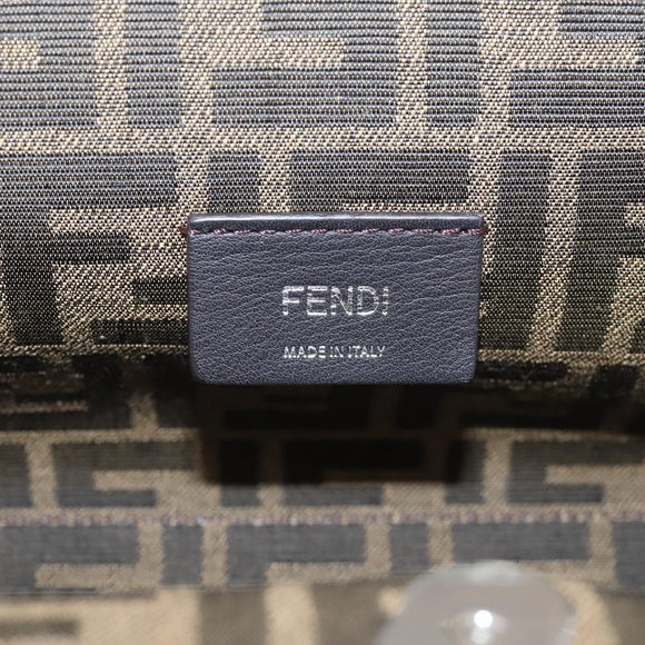 FENDI First Small Bag Shoulder Bag Leather Purple Silver 8BP129 Auth ka6730M