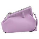 FENDI First Small Bag Shoulder Bag Leather Purple Silver 8BP129 Auth ka6730M-1