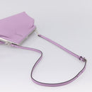 FENDI First Small Bag Shoulder Bag Leather Purple Silver 8BP129 Auth ka6730M-9