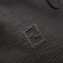 FENDI Hand Bag Leather Dark Brown Gold Tone Auth ka6733-19