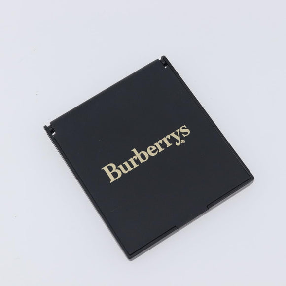 Burberrys Hand Bag Leather Black Gold Tone Auth ka6735