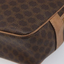 CELINE Macadam Shoulder Bag PVC Brown Gold Tone Auth ka6736A-15