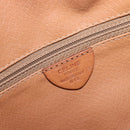 CELINE Macadam Shoulder Bag PVC Brown Gold Tone Auth ka6736A-17
