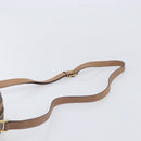 CELINE Macadam Shoulder Bag PVC Brown Gold Tone Auth ka6736A-14