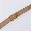 CELINE Macadam Shoulder Bag PVC Brown Gold Tone Auth ka6736A-9