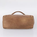 GUCCI Miss GG Hand Bag Leather Brown Silver 323675 Auth ka6739-5