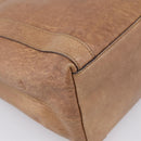 GUCCI Miss GG Hand Bag Leather Brown Silver 323675 Auth ka6739-17