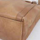 GUCCI Miss GG Hand Bag Leather Brown Silver 323675 Auth ka6739-18