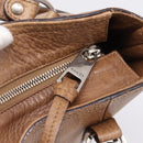 GUCCI Miss GG Hand Bag Leather Brown Silver 323675 Auth ka6739-20