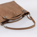 GUCCI Miss GG Hand Bag Leather Brown Silver 323675 Auth ka6739-8