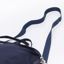 PRADA Tote Bag Nylon 2way Navy Silver Auth ka6740A-14