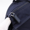 PRADA Tote Bag Nylon 2way Navy Silver Auth ka6740A-16