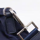 PRADA Tote Bag Nylon 2way Navy Silver Auth ka6740A-18
