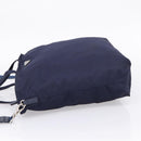 PRADA Tote Bag Nylon 2way Navy Silver Auth ka6740A-4