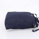 PRADA Tote Bag Nylon 2way Navy Silver Auth ka6740A-4