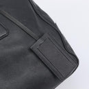 PRADA Hand Bag Saffiano leather Black Silver Auth ka6744-19