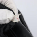 PRADA Hand Bag Saffiano leather Black Silver Auth ka6744-12
