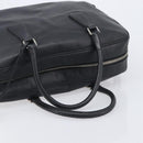PRADA Hand Bag Saffiano leather Black Silver Auth ka6744-7