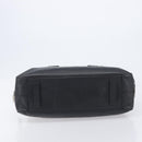 PRADA Hand Bag Saffiano leather Black Silver Auth ka6744-5
