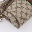 GUCCI GG Supreme Web Sherry Line Shoulder Bag PVC Beige 98 02 004 Auth ka6747-15