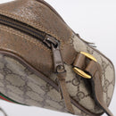 GUCCI GG Supreme Web Sherry Line Shoulder Bag PVC Beige 98 02 004 Auth ka6747-14