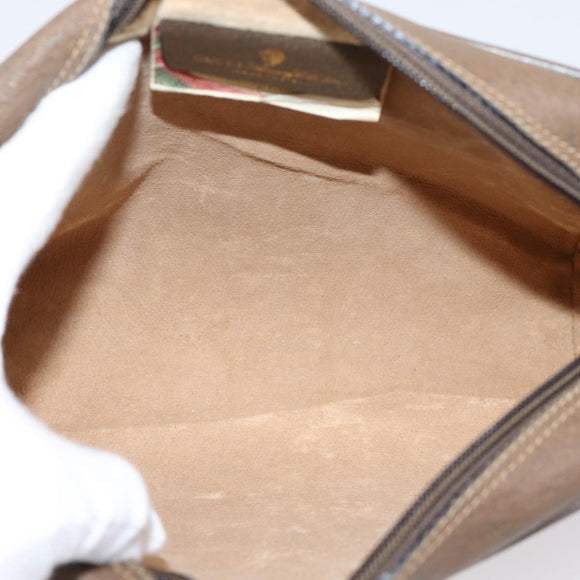 GUCCI GG Supreme Web Sherry Line Shoulder Bag PVC Beige 98 02 004 Auth ka6747