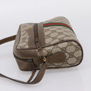 GUCCI GG Supreme Web Sherry Line Shoulder Bag PVC Beige 98 02 004 Auth ka6747-3