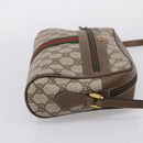 GUCCI GG Supreme Web Sherry Line Shoulder Bag PVC Beige 98 02 004 Auth ka6747-5